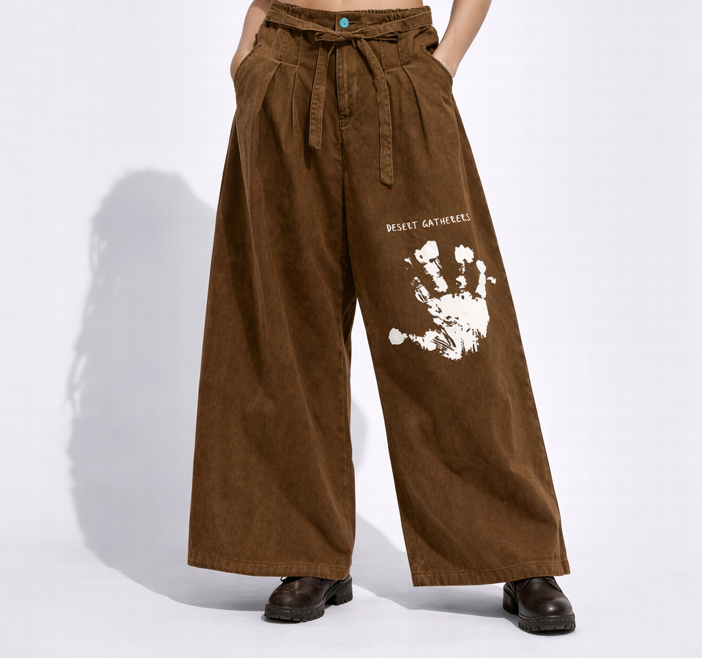 Spodnie Post-apokaliptyczne Nomadzkie Desert Gatherers