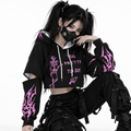 Bluza E-Girl 'Too Pretty To Die' | Pink Cyber Tribal Edition
