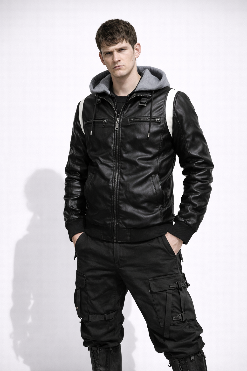 Nomadzka Kurtka Scorpion Clan Armor Post-Apocalypse Black