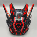 Korporacyjna Bojowa Maska Cyberpunkowa Model AV-8 Neon Assasin Red