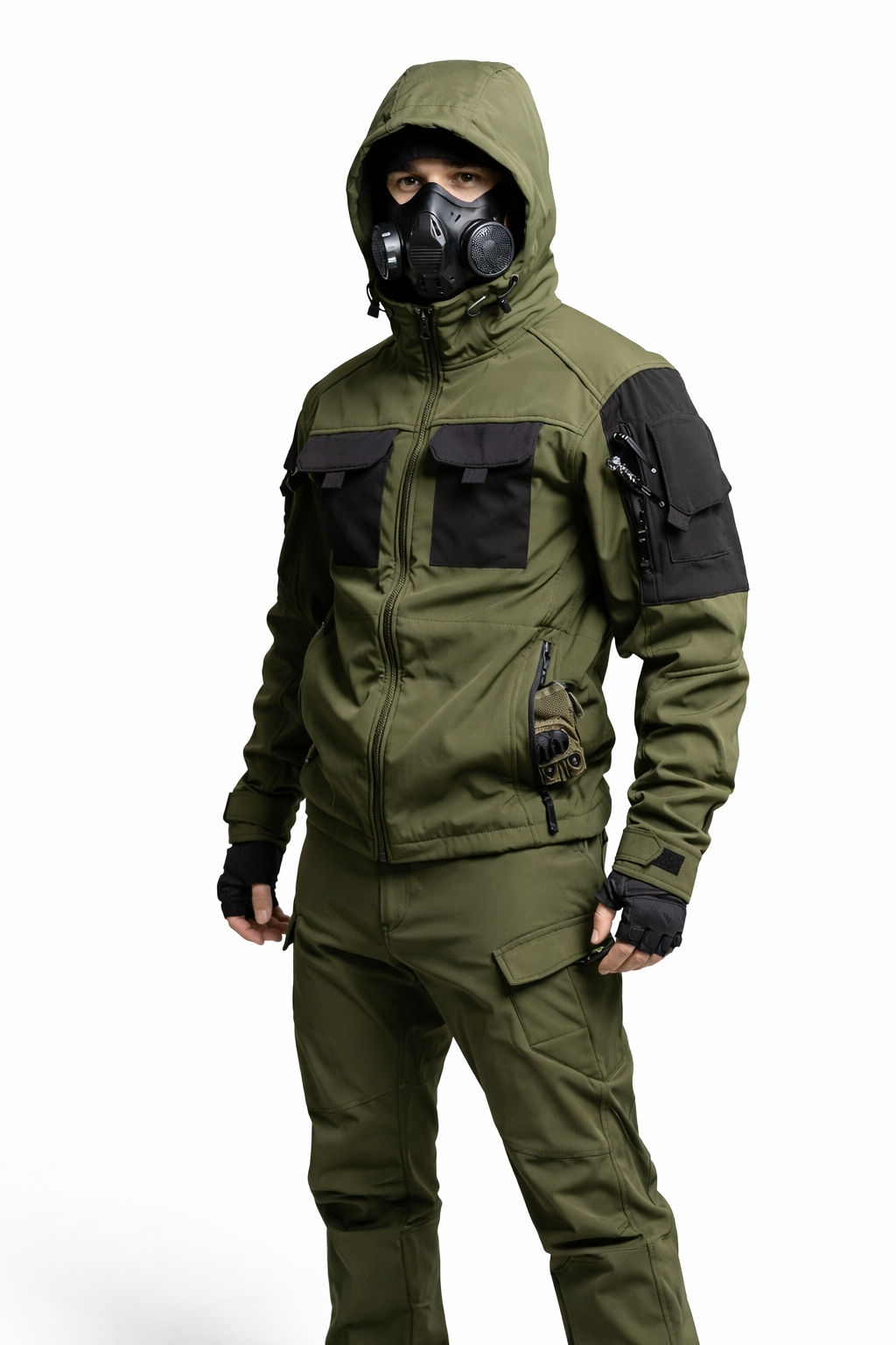 Techwearowy Zestaw Taktyczny Tactical Uniform 009 Dark Green Combat Suit