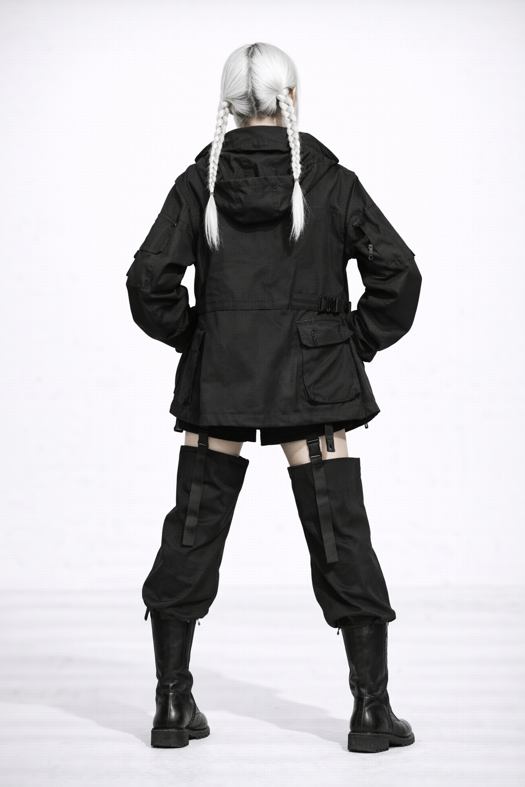 Cyberpunkowe Damskie Spodnie Sexy Panel Pants