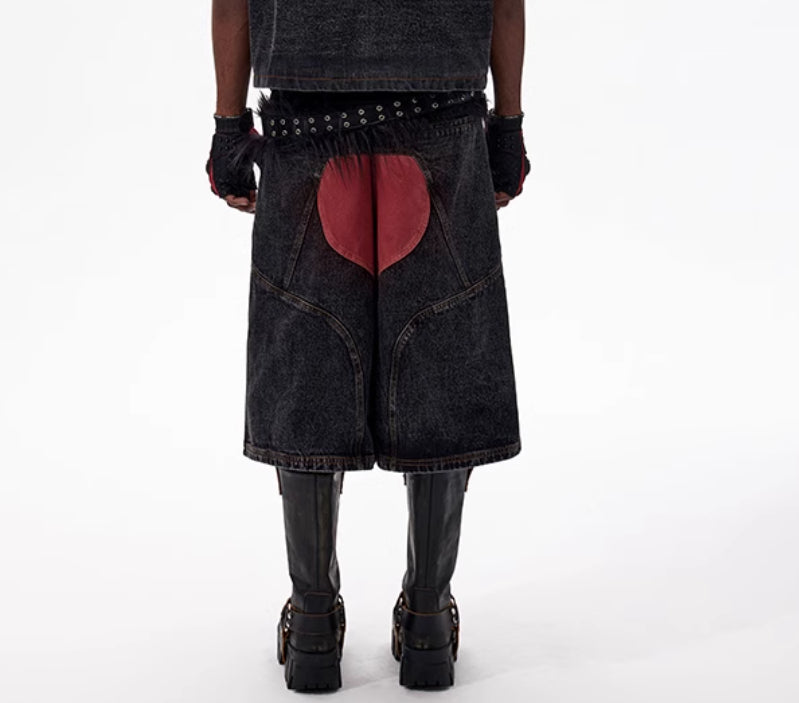 Postapokaliptyczna Kurtka (spodenki) Wasteland Neo-Tribals Patchwork Pants