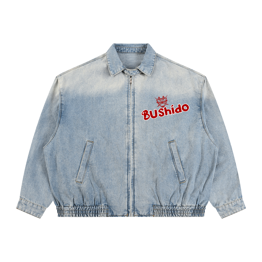 Cyberpunk Denim Jacket Bushido Cyber Oni | 2059