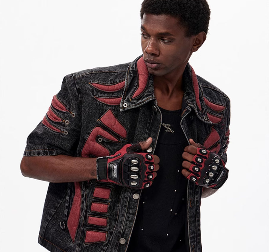 Postapokaliptyczna Kurtka (spodenki) Wasteland Neo-Tribals Patchwork Coat