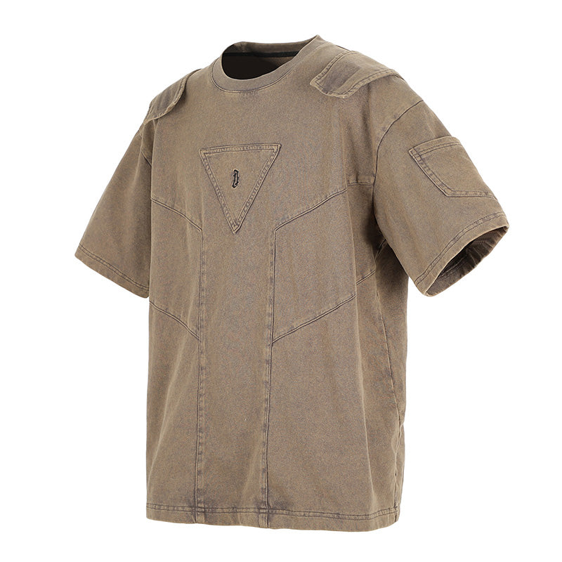 Dystopijna Panelowa Koszulka Taktyczna | Wasteland Scavenger T-shirt