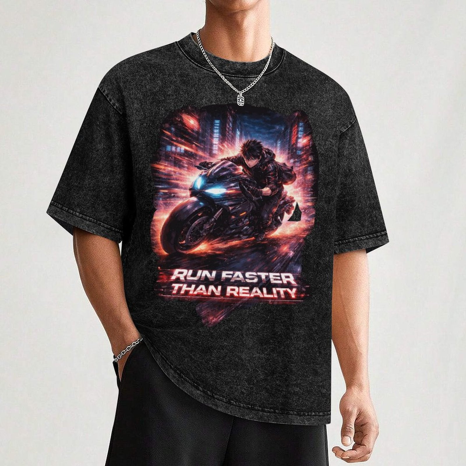 Cyberpunkowa Koszulka Neo Kyoto Anime | Speed Eun Cyber 100% Cotton