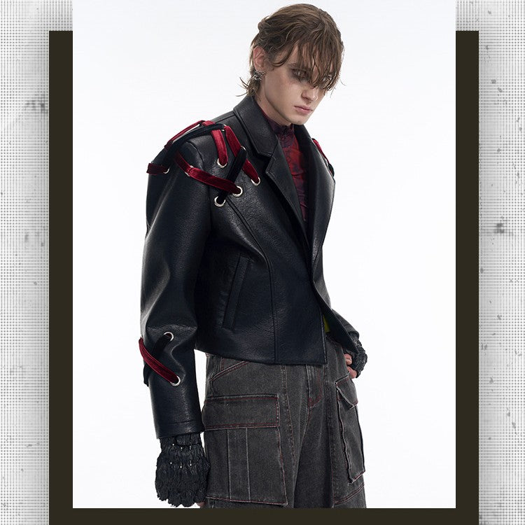 Krótka Cyberpunkowa Kurtka Cyber Kitch Minimalism