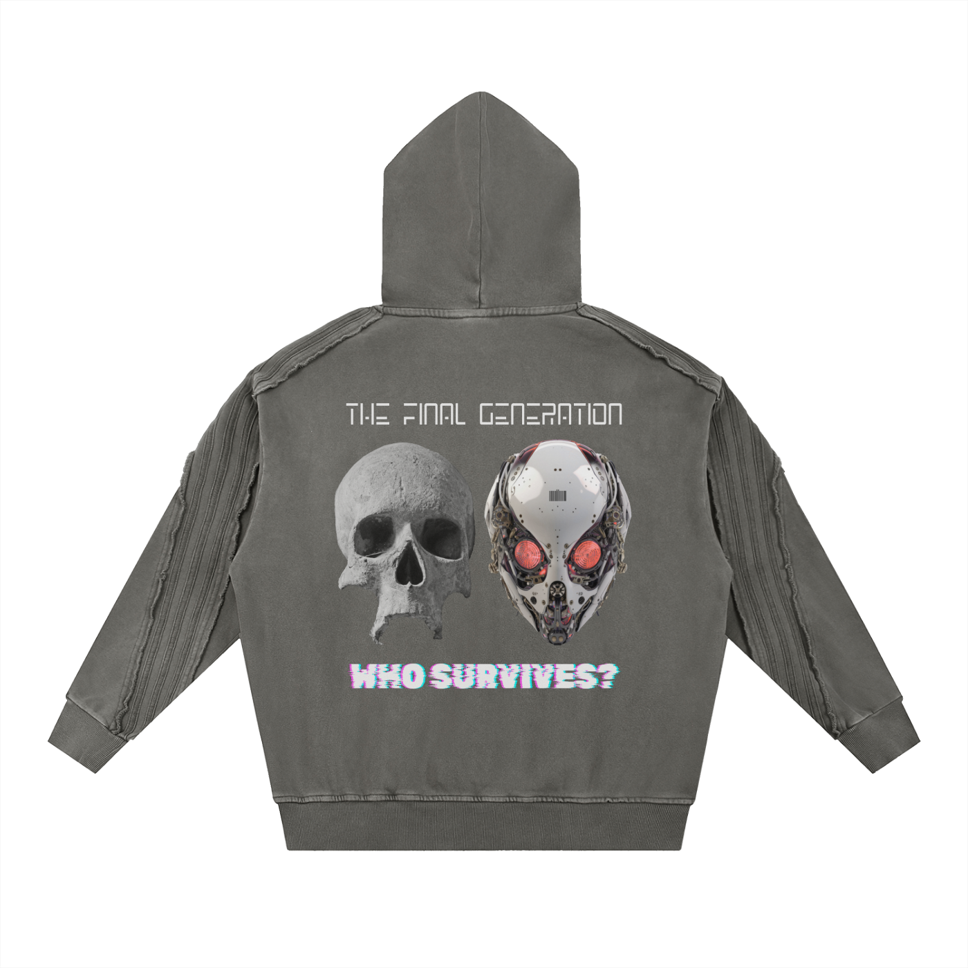 Post-Apocalyptic Unisex Hoodie | The Final Generation | Human vs Robot