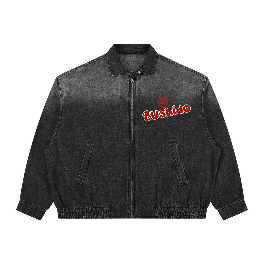 Cyberpunk Denim Jacket Bushido Cyber Oni | 2059