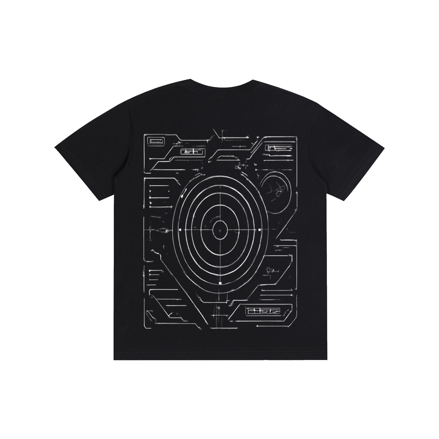 Techwearowy T-shirt Zodiac Map Graf 01