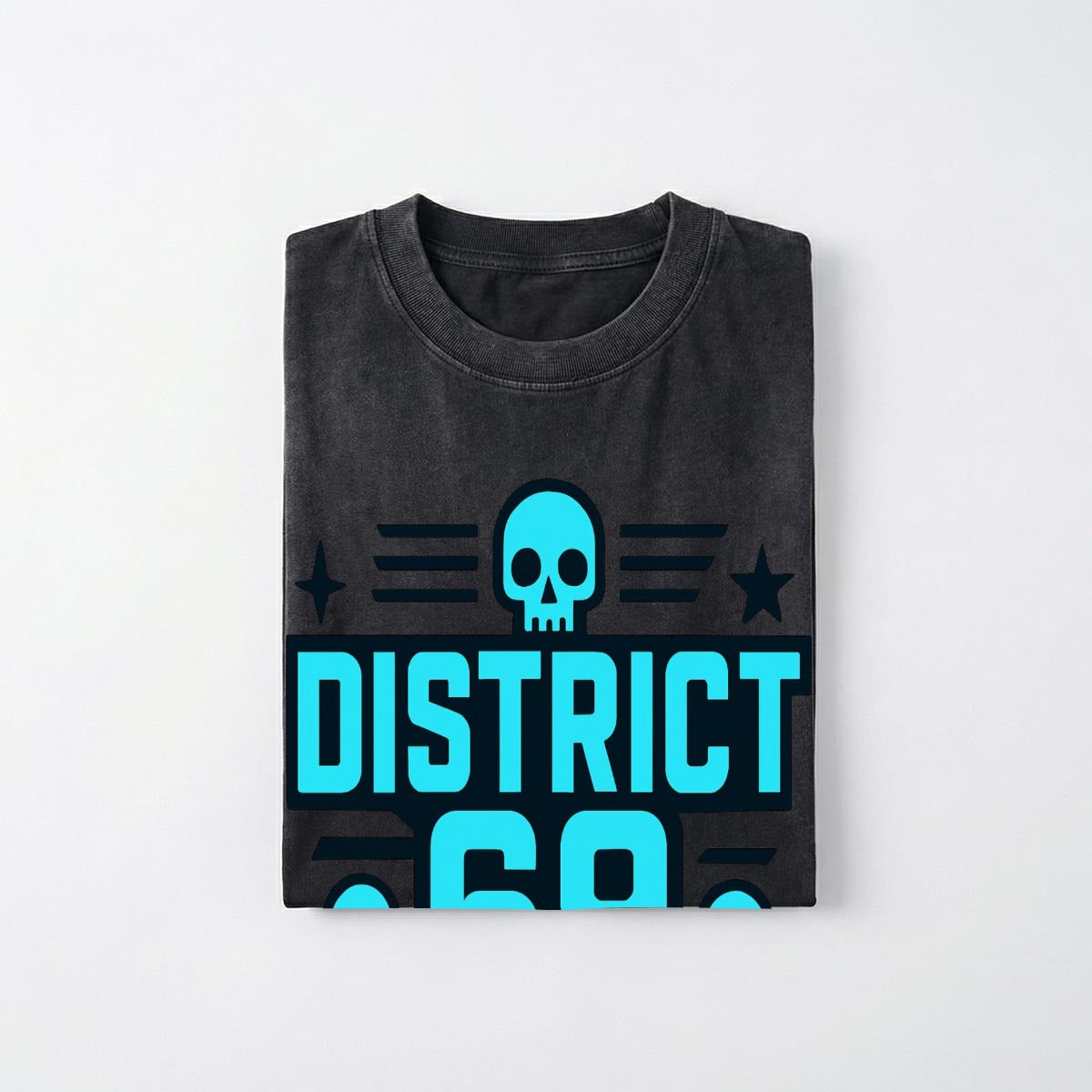 Męski Cyberpunkowy T-shirt DISTRICT 69 Street