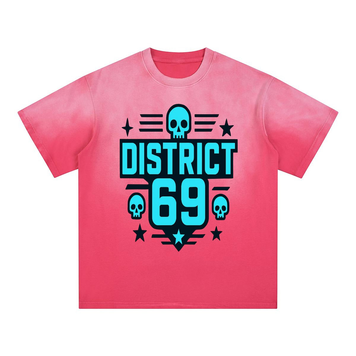 Męski Cyberpunkowy T-shirt DISTRICT 69 Street