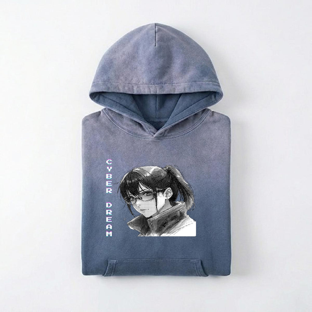 Cyberpunkowa Bluza Anime Cyber Dream| 420gsm Cotton Anime Cyberpunk Style