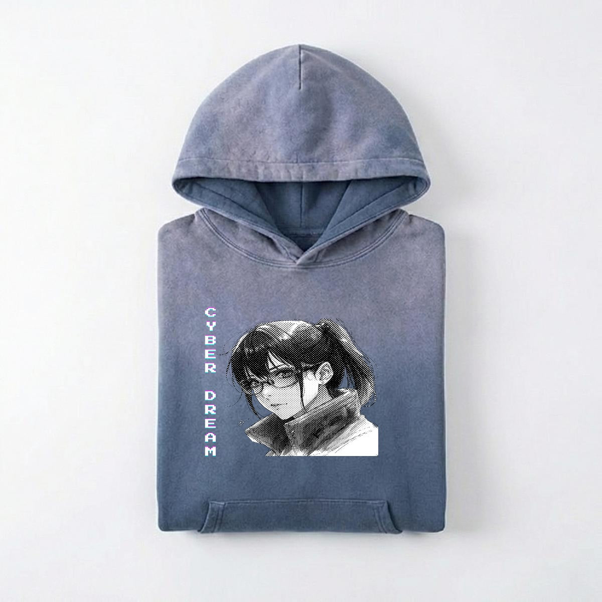 Cyberpunkowa Bluza Anime Cyber Dream| 420gsm Cotton Anime Cyberpunk Style